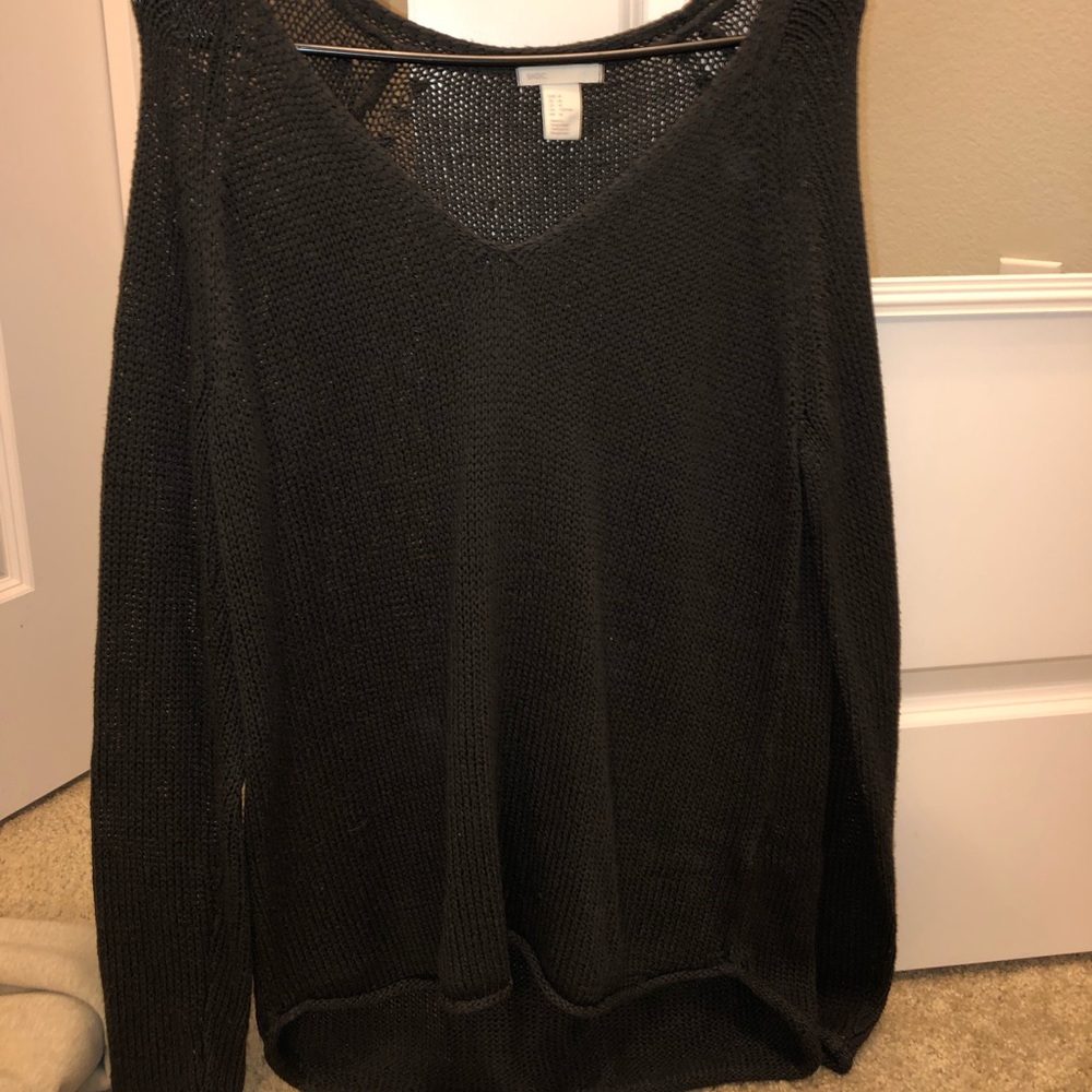 H&M purple/brown sweater